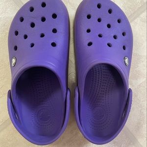 Purple crocs